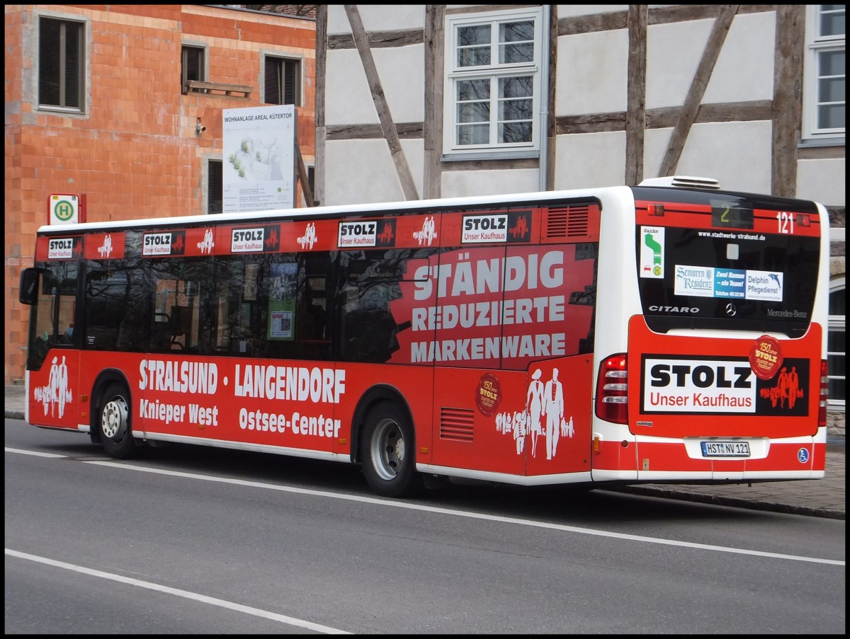 Mercedes Citaro II der Stadtwerke Stralsund in Stralsund.