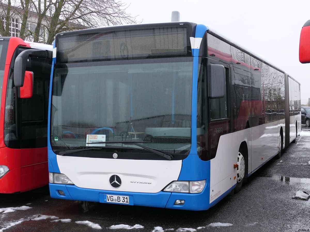 Mercedes Citaro II von URB aus Deutschland (ex Stadtwerke Heilbronn - Wagen 47) in Ueckermünde. 