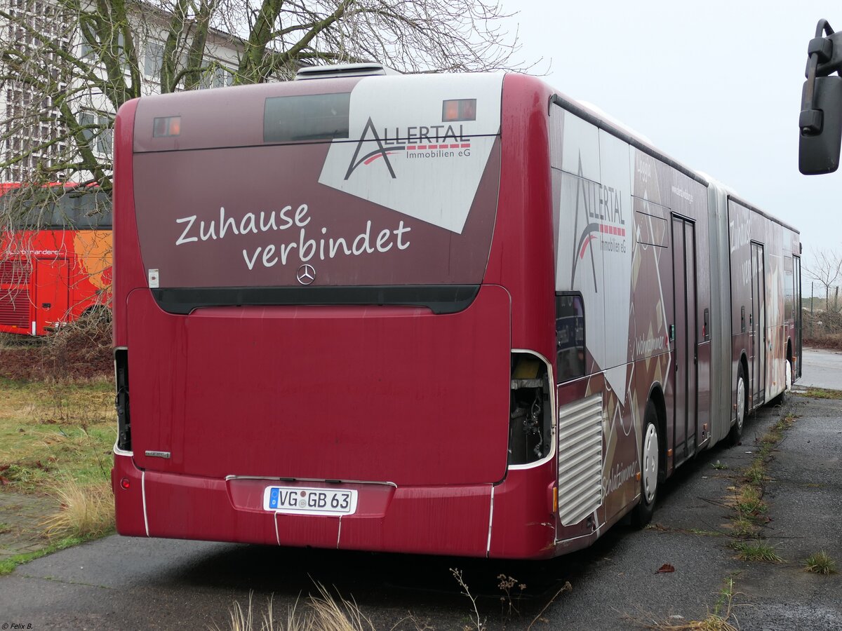 Mercedes Citaro II von URB aus Deutschland (ex VWG Wolfsburg) in Ueckermünde.