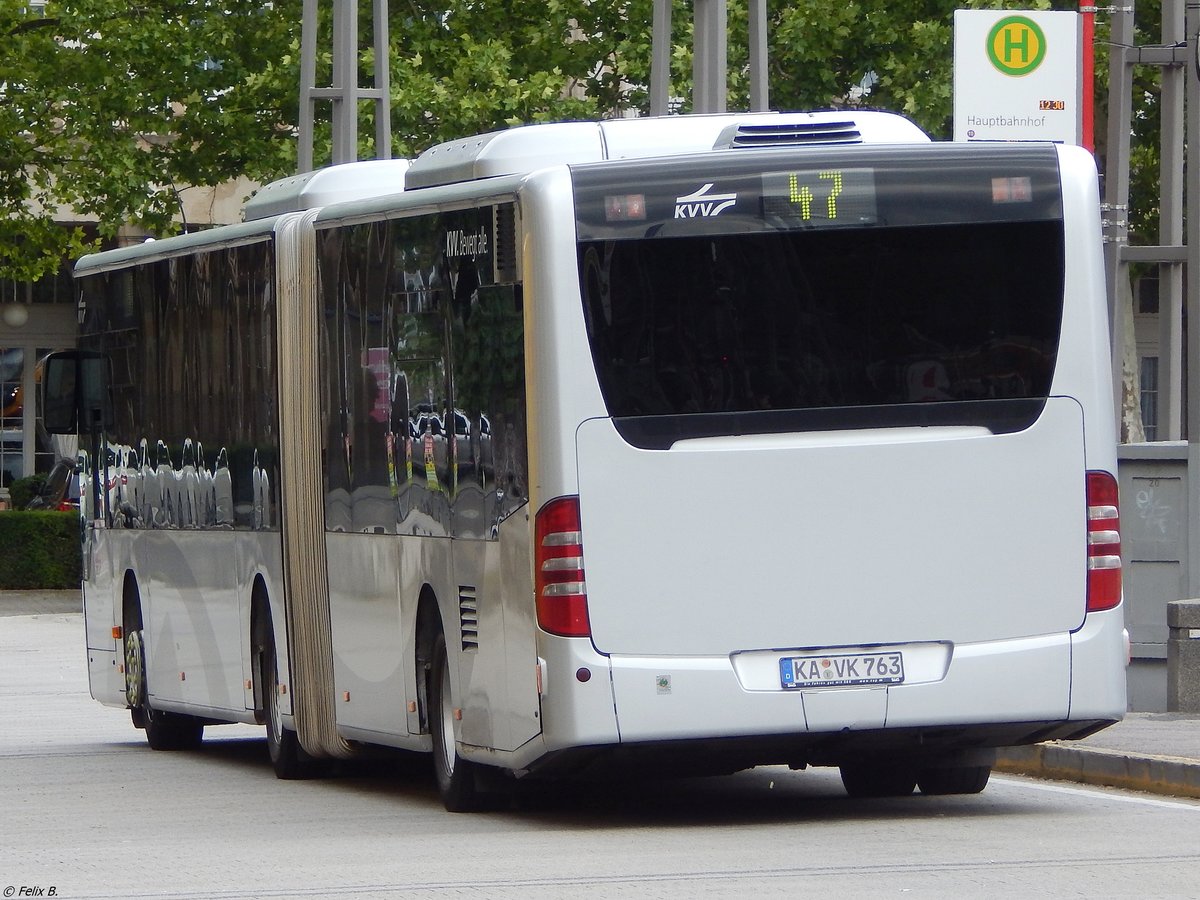 Mercedes Citaro II der Verkehrsbetriebe Karlsruhe in Karlsuhe.