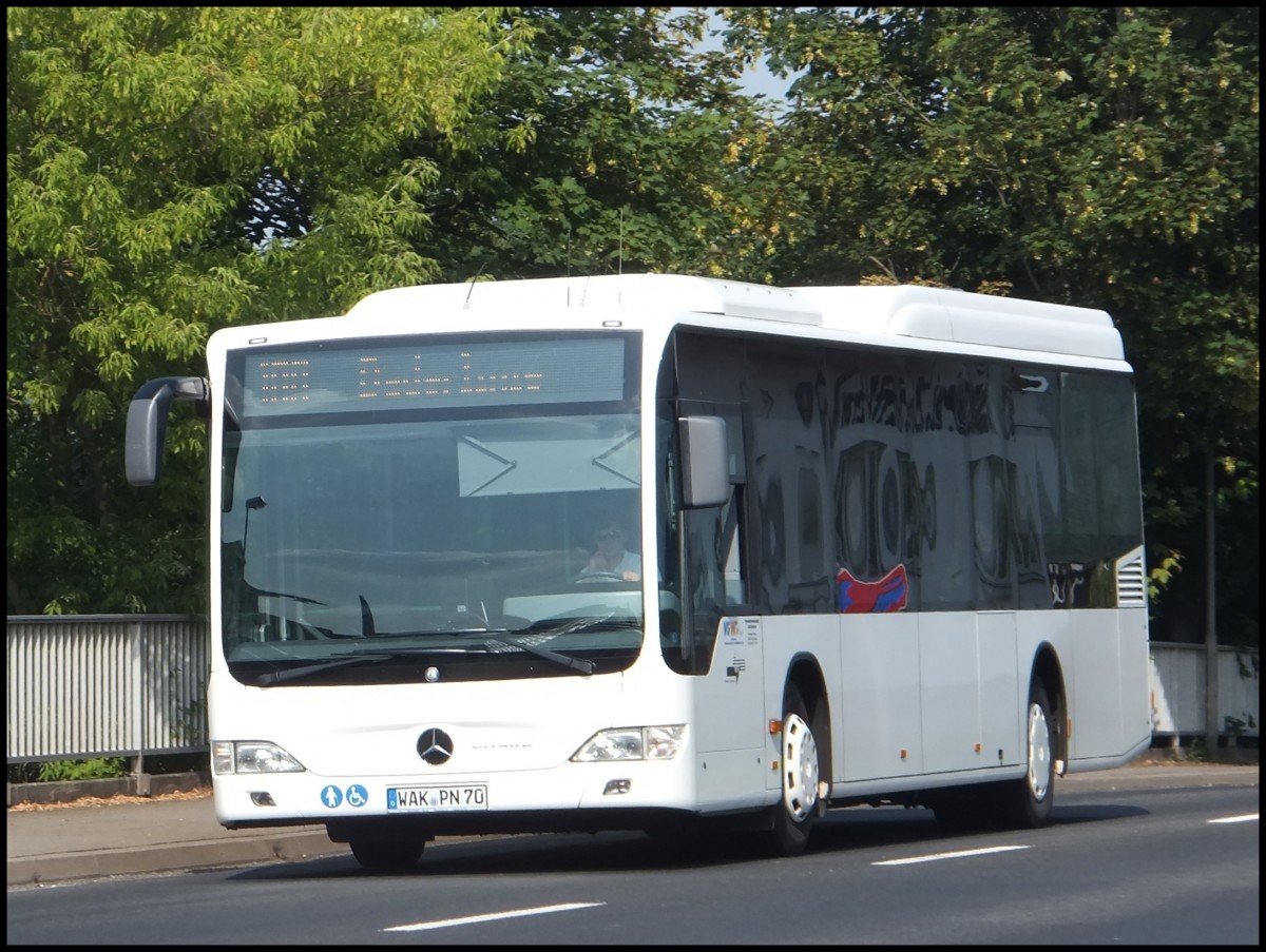 Mercedes Citaro II der Verkehrsgesellschaft Wartburgkreis mbH in Dorndorf.