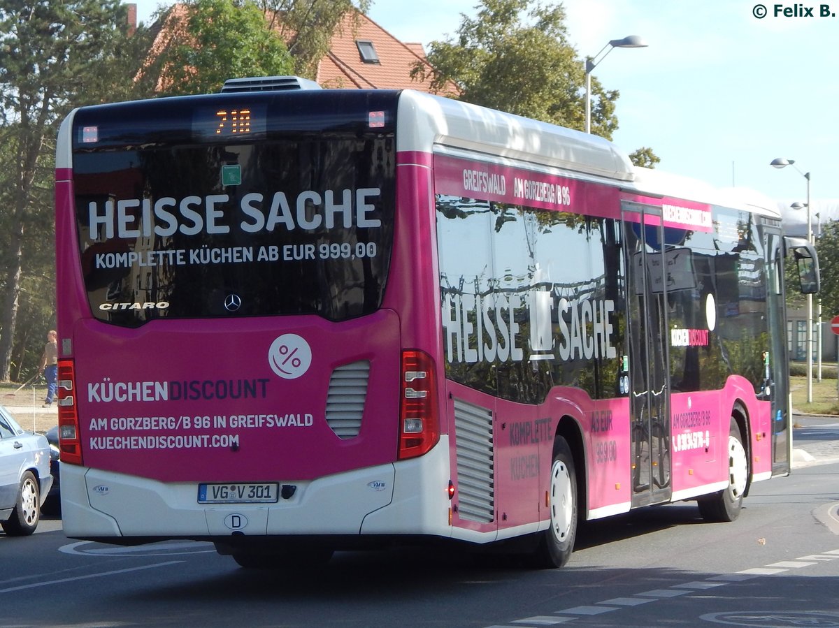 Mercedes Citaro III der Anklamer Verkehrsgesellschaft mbH in Greifswald.