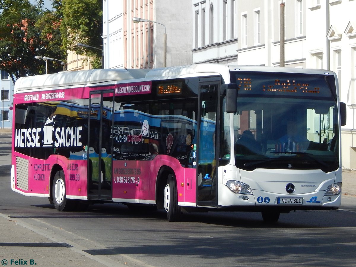 Mercedes Citaro III der Anklamer Verkehrsgesellschaft mbH in Greifswald.