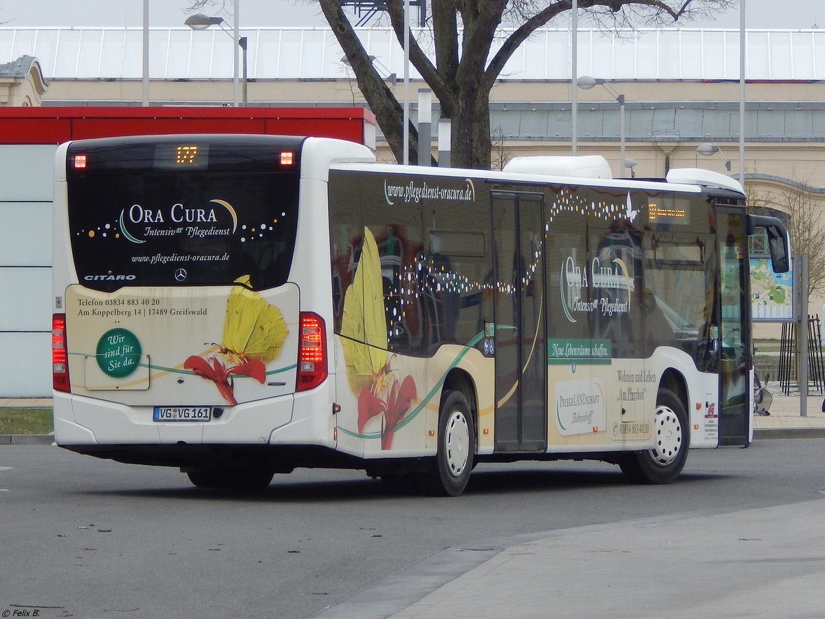 Mercedes Citaro III der Anklamer Verkehrsgesellschaft mbH in Greifswald.