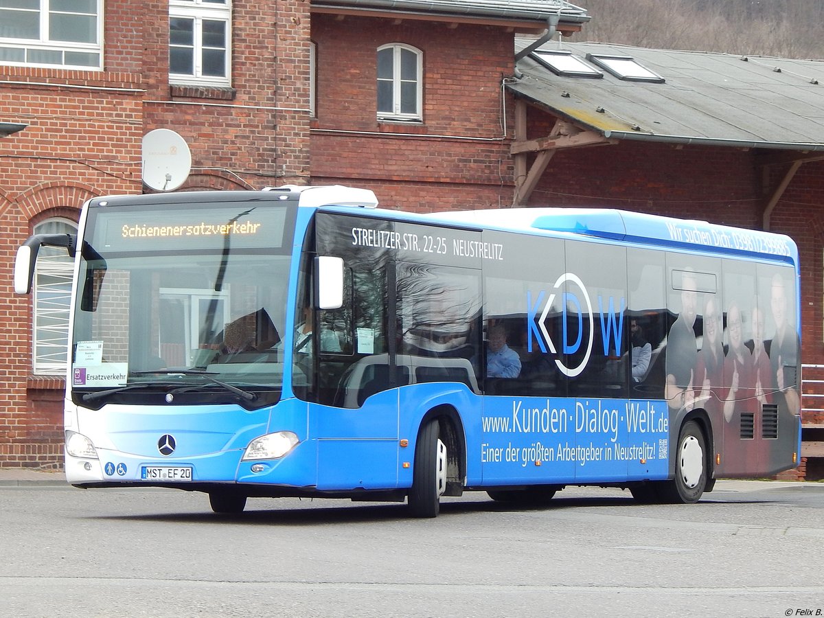 Mercedes Citaro III von Becker-Strelitz Reisen aus Deutschland in Sassnitz.