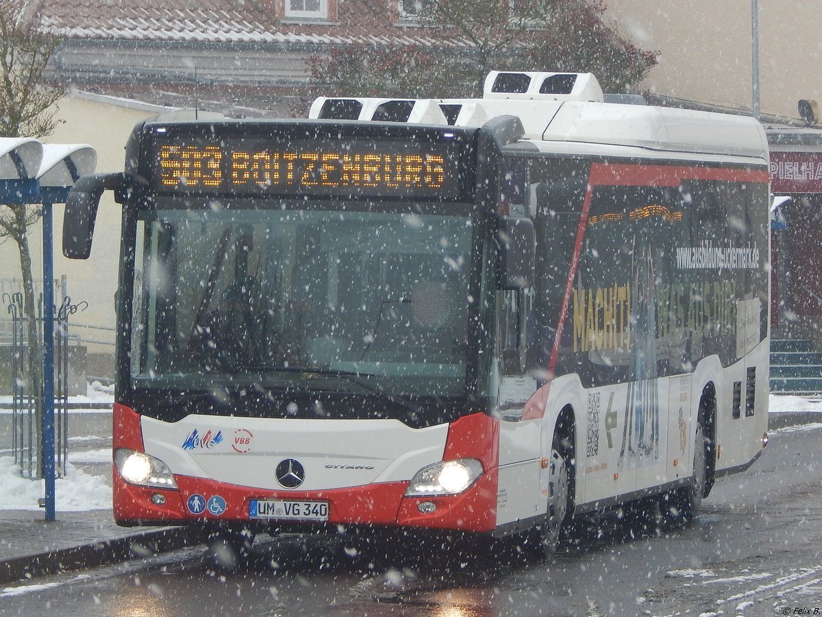 Mercedes Citaro III LE Ü der Uckermärkische Verkehrs GmbH in Prenzlau.