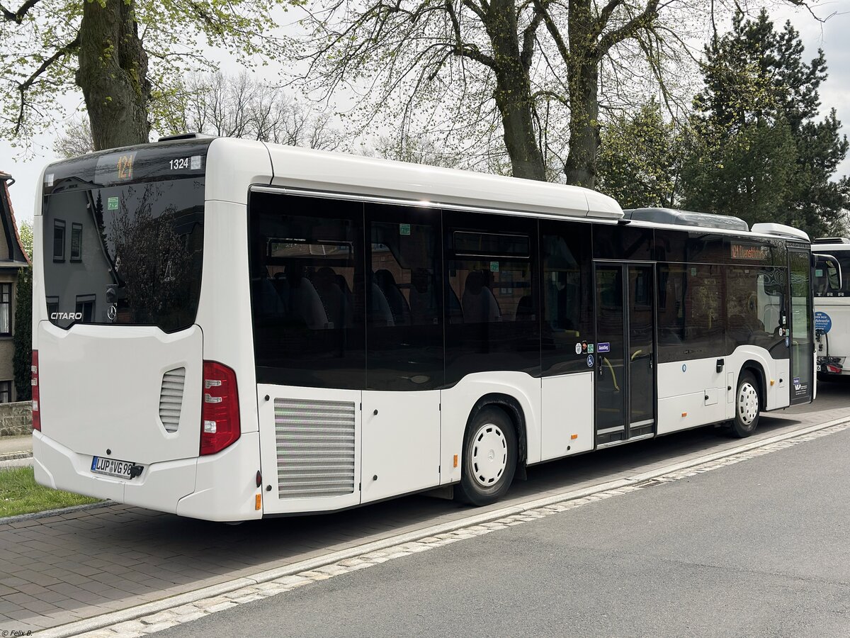 Mercedes Citaro III LE Ü der Verkehrsgesellschaft Ludwigslust-Parchim mbH in Plau am See. 