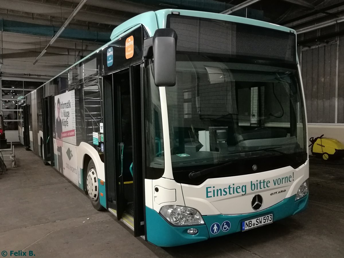 Mercedes Citaro III der Neubrandenburger Verkehrsbetriebe in Neubrandenburg.