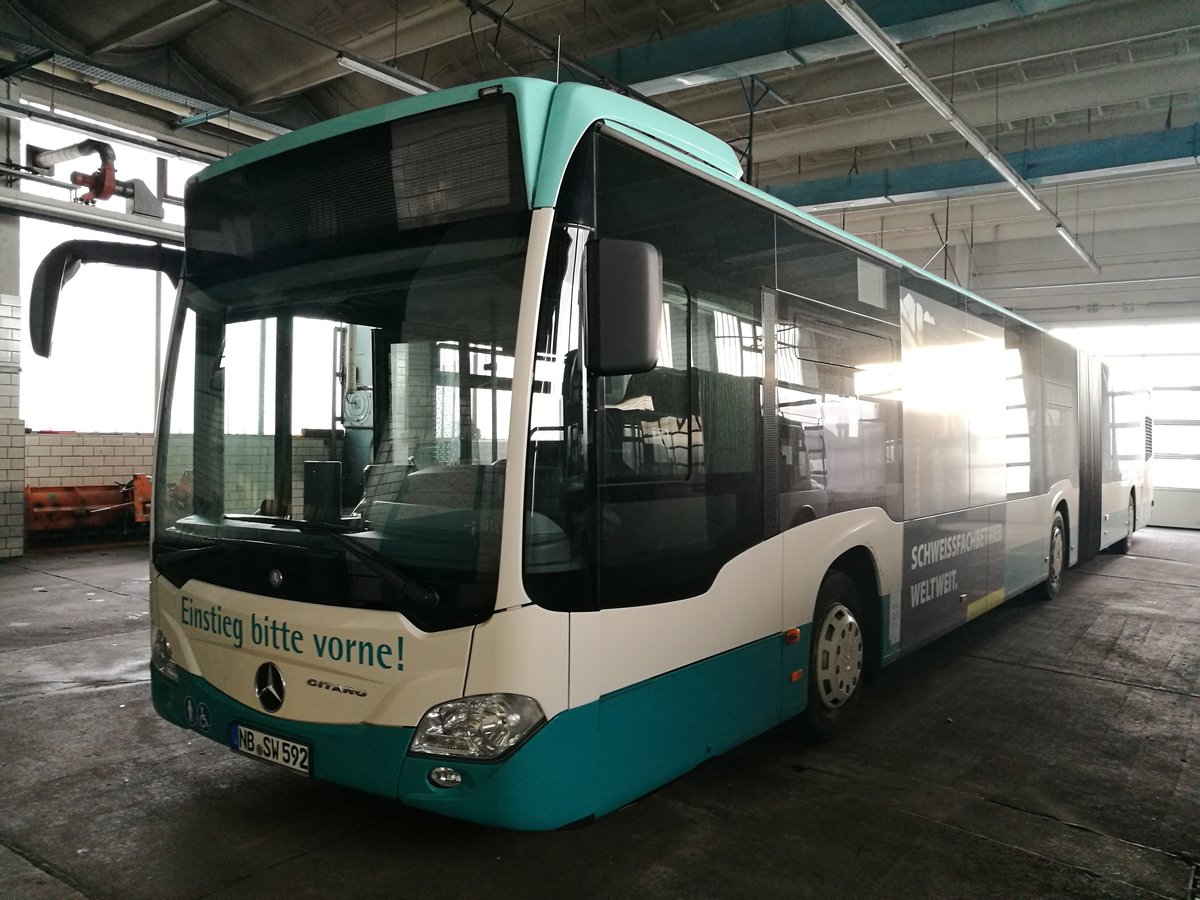 Mercedes Citaro III der Neubrandenburger Verkehrsbetriebe in Neubrandenburg.