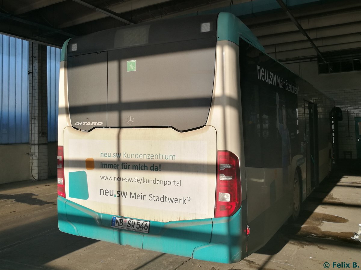 Mercedes Citaro III der Neubrandenburger Verkehrsbetriebe in Neubrandenburg.