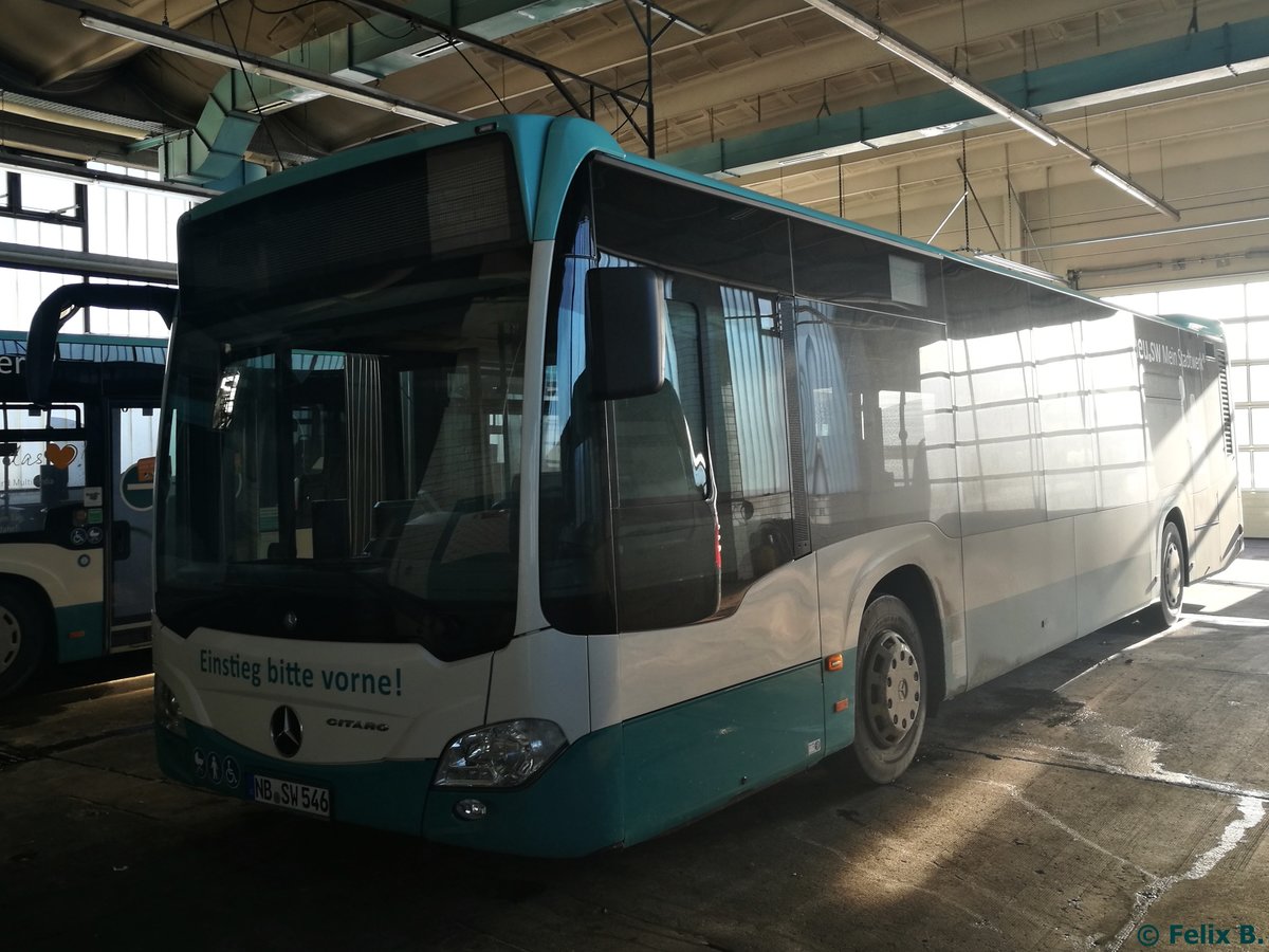 Mercedes Citaro III der Neubrandenburger Verkehrsbetriebe in Neubrandenburg.