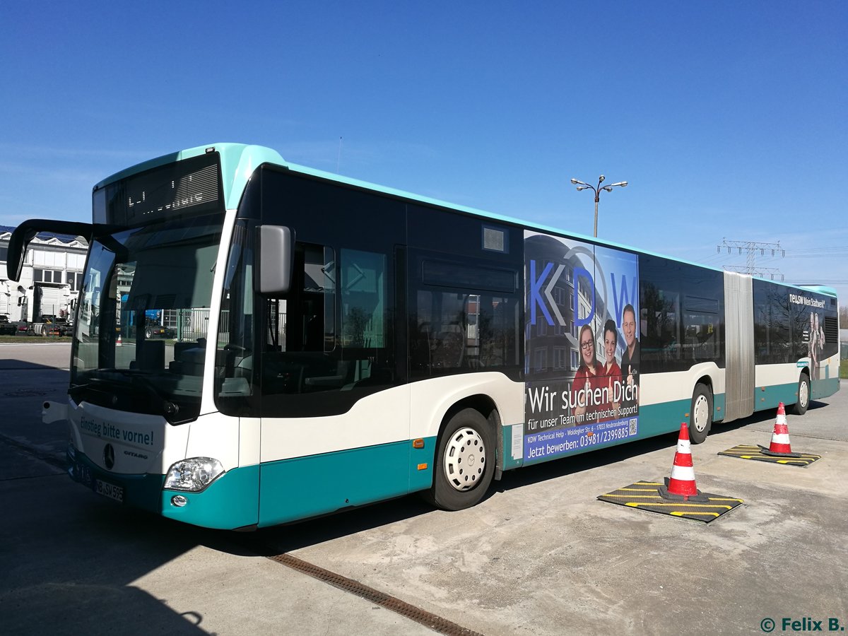 Mercedes Citaro III der Neubrandenburger Verkehrsbetriebe in Neubrandenburg.