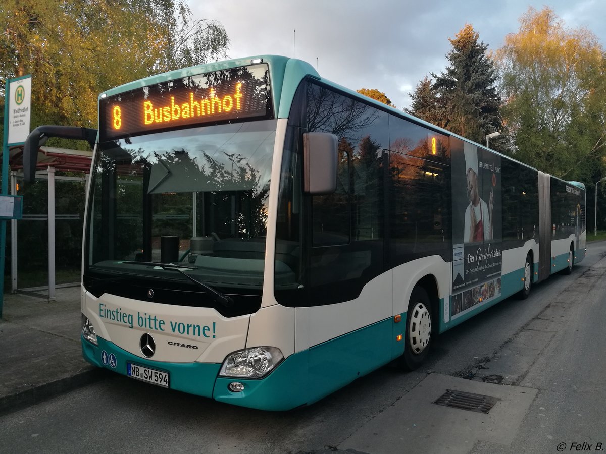 Mercedes Citaro III der Neubrandenburger Verkehrsbetriebe in Neubrandenburg.