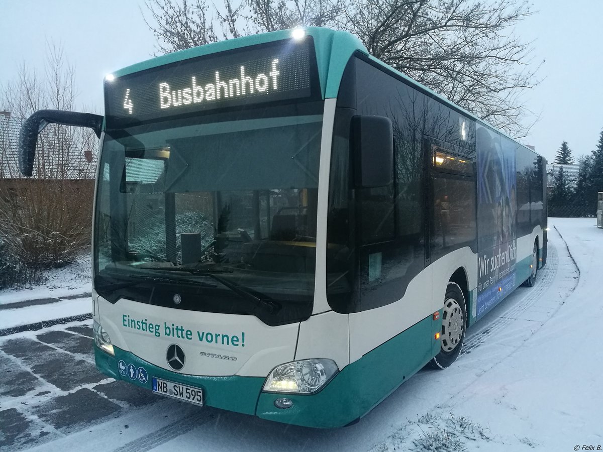 Mercedes Citaro III der Neubrandenburger Verkehrsbetriebe in Neubrandenburg. 