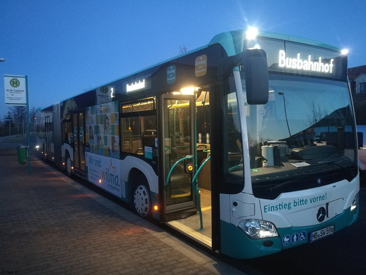 Mercedes Citaro III der Neubrandenburger Verkehrsbetriebe in Neubrandenburg.