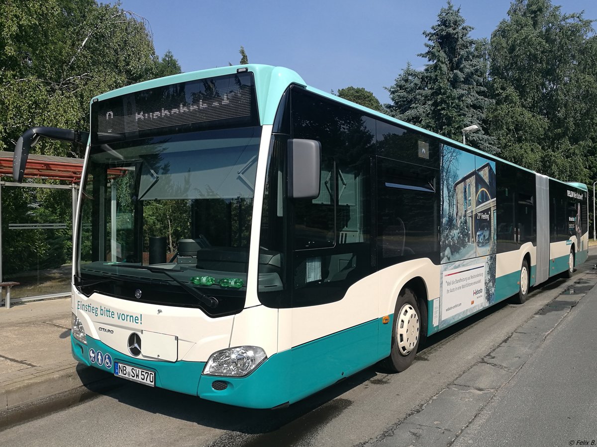 Mercedes Citaro III der Neubrandenburger Verkehrsbetriebe in Neubrandenburg.