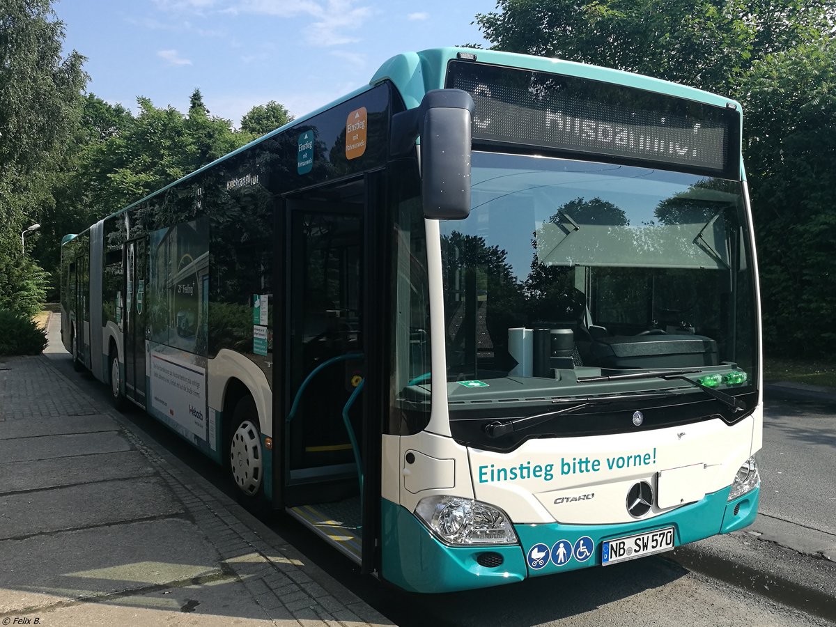 Mercedes Citaro III der Neubrandenburger Verkehrsbetriebe in Neubrandenburg.