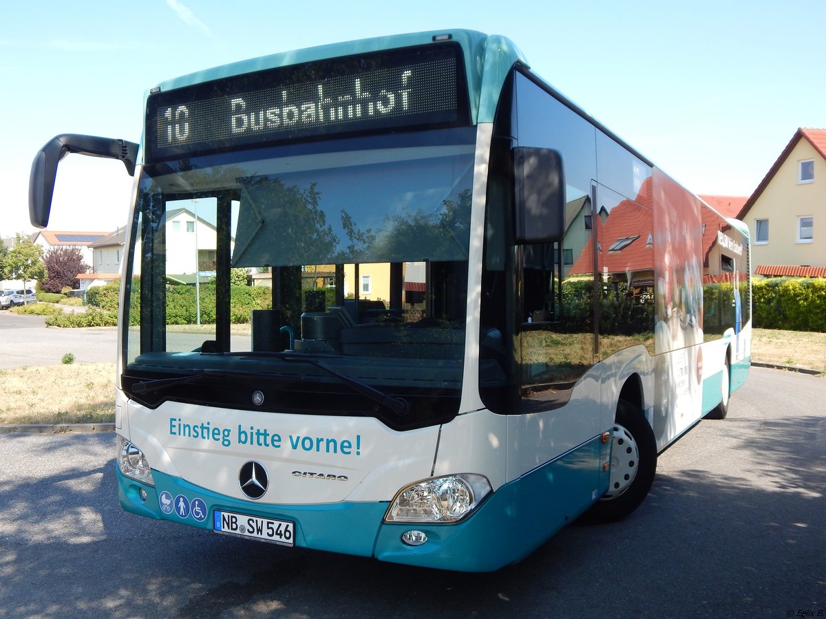 Mercedes Citaro III der Neubrandenburger Verkehrsbetriebe in Neubrandenburg.