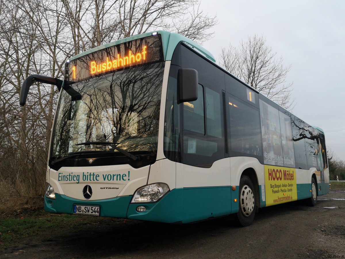 Mercedes Citaro III der Neubrandenburger Verkehrsbetriebe in Neubrandenburg. 