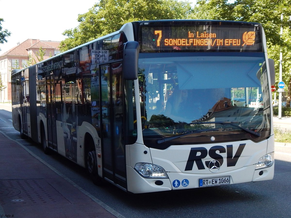 Mercedes Citaro III der Reutlinger Stadtverkehrsgesellschaft in Reutlingen.