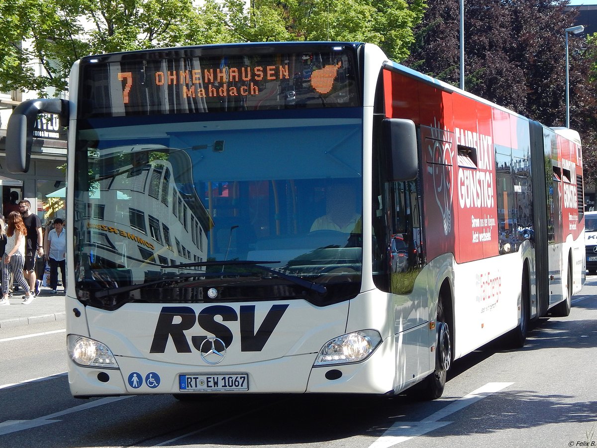 Mercedes Citaro III der Reutlinger Stadtverkehrsgesellschaft in Reutlingen.