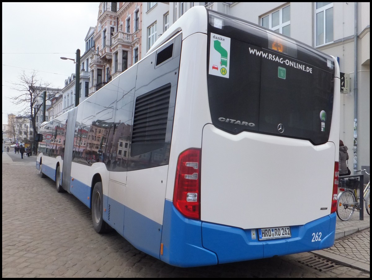 Mercedes Citaro III der Rostocker Straenbahn AG in Rostock.