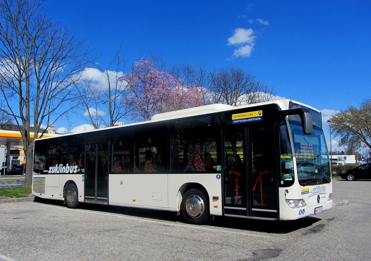 Mercedes Citaro von Zuklinbus aus Niedersterreich in Krems gesehen.