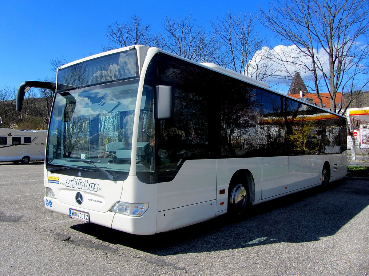 Mercedes Citaro von Zuklinbus aus Niedersterreich in Krems gesehen.