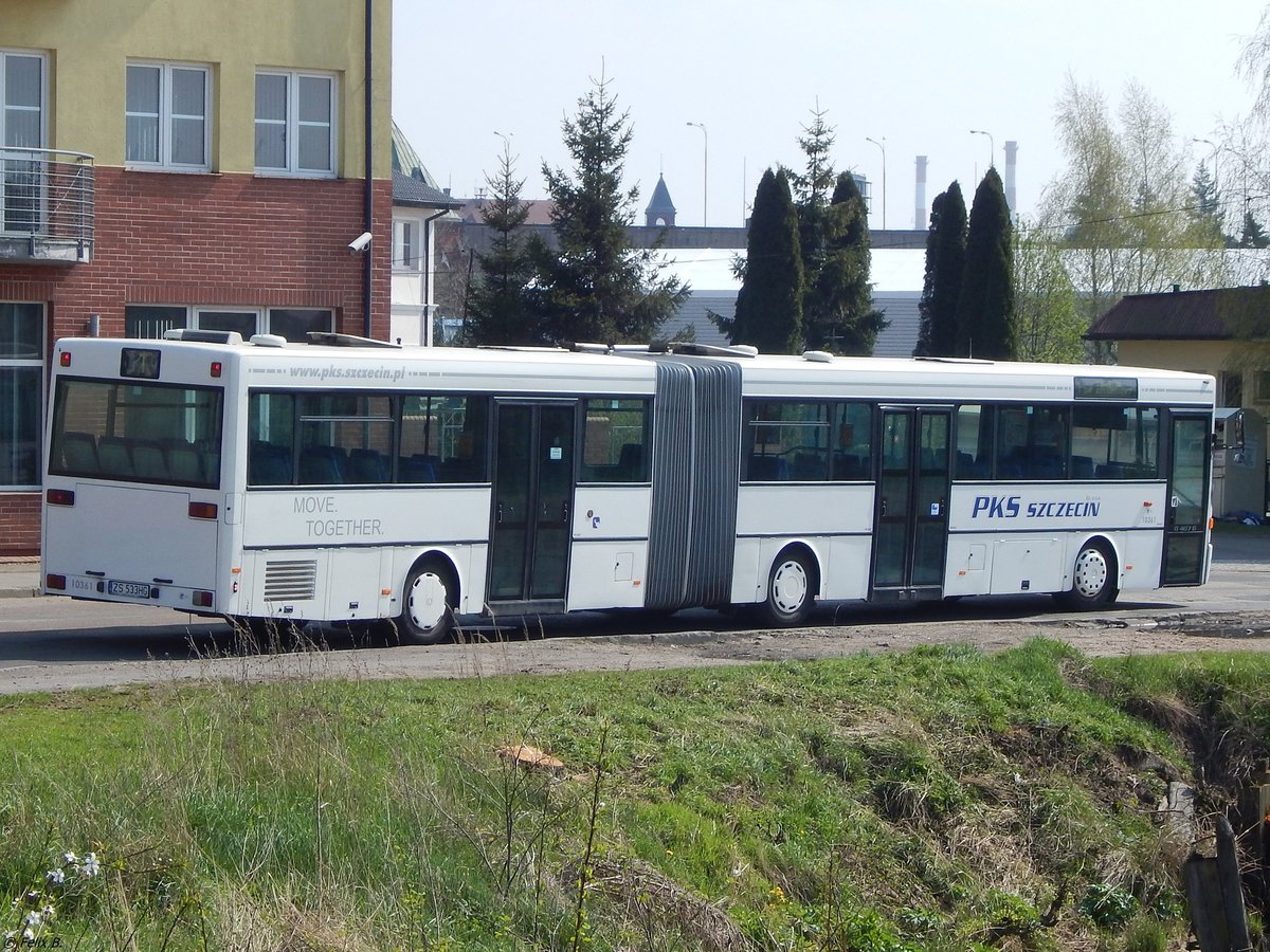 Mercedes O 405 von PKS Szczecin aus Polen in Stettin.