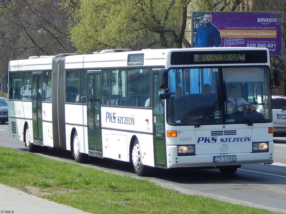 Mercedes O 405 von PKS Szczecin aus Polen in Stettin.