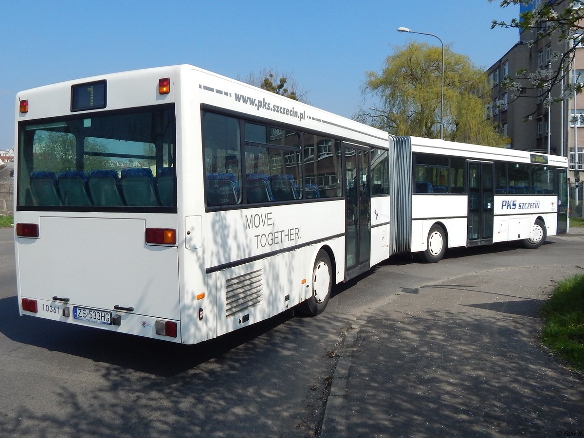 Mercedes O 405 von PKS Szczecin aus Polen in Stettin.