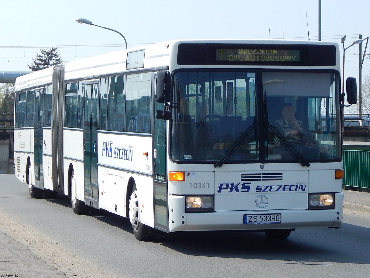 Mercedes O 405 von PKS Szczecin aus Polen in Stettin.