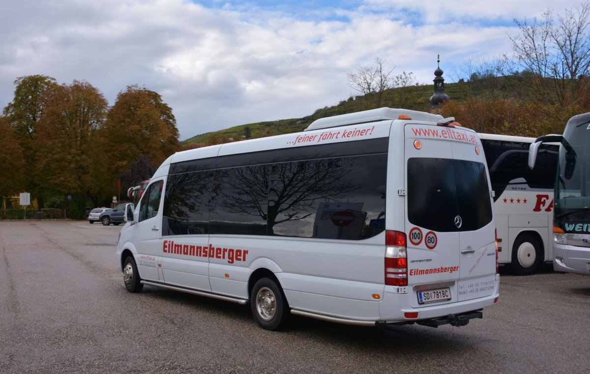 Mercedes Sprinter von Eilmannsberger Reisen aus sterreich 10/2017 in Krems.