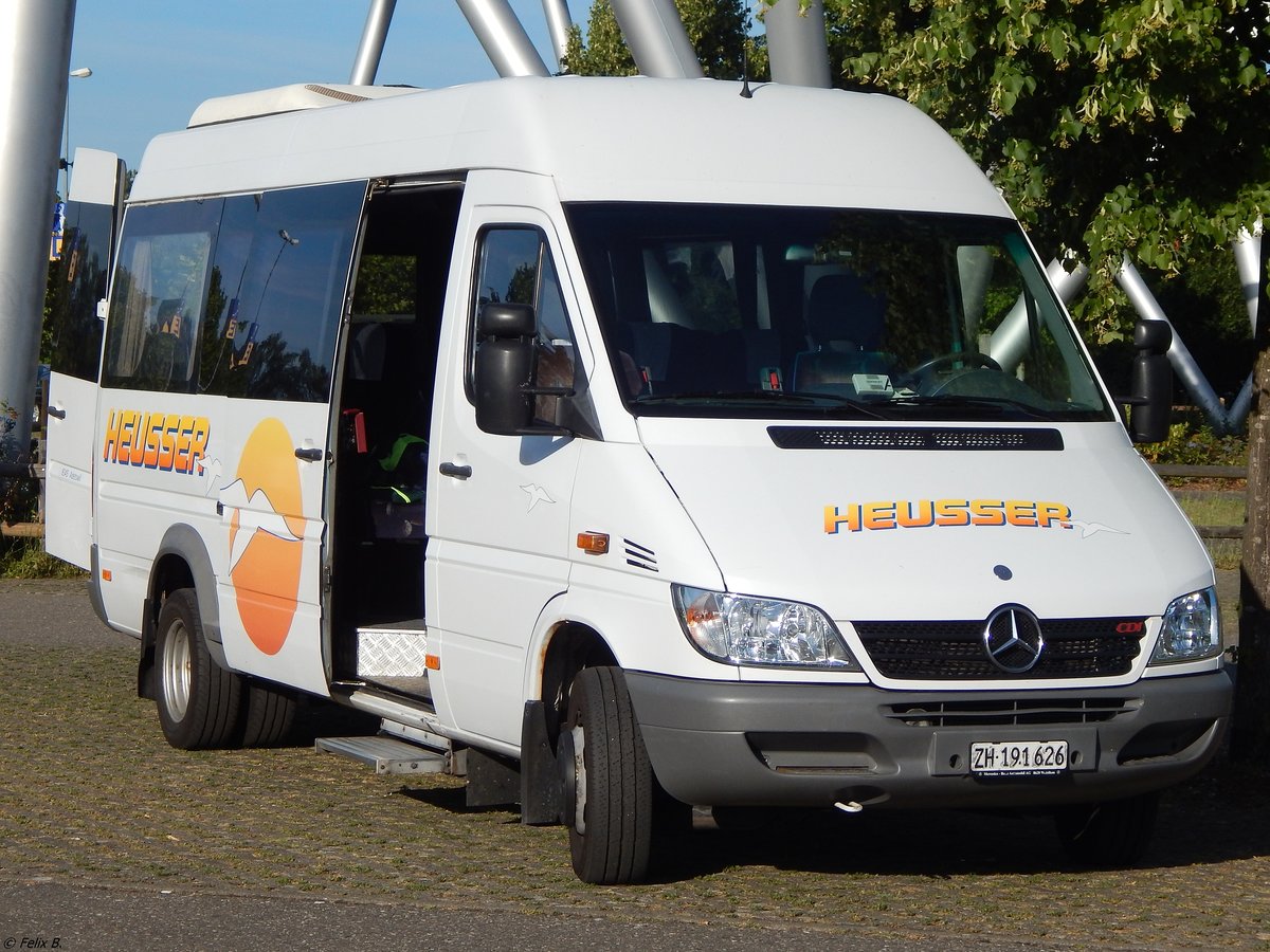 Mercedes Sprinter von Heusser aus der Schweiz am Europapark Rust.