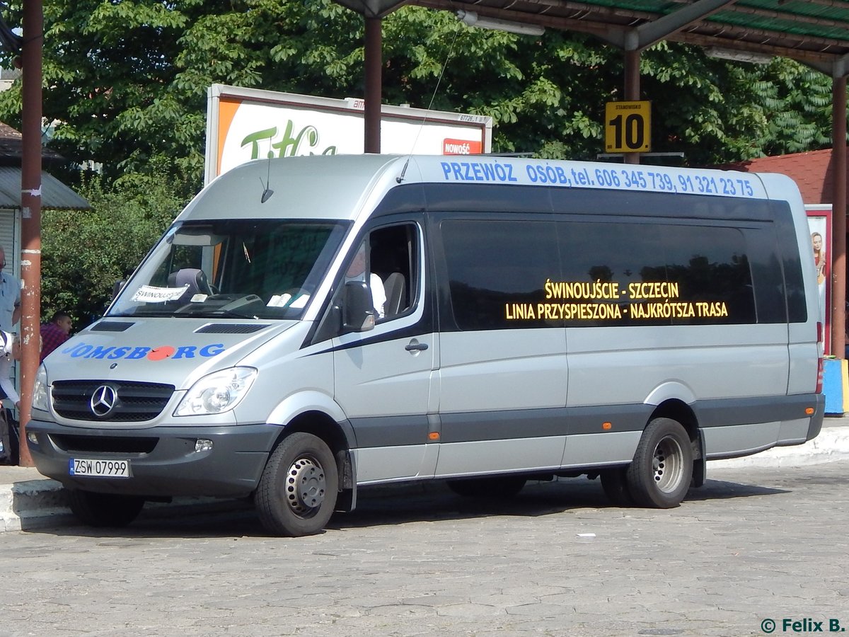 Mercedes Sprinter von Jomsborg aus Polen in Stettin.