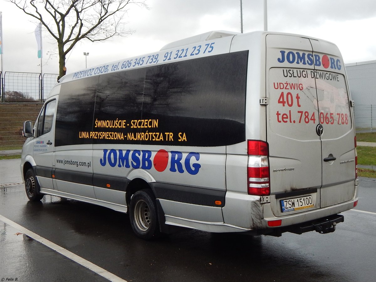 Mercedes Sprinter von Jomsborg aus Polen in Neubrandenburg. 