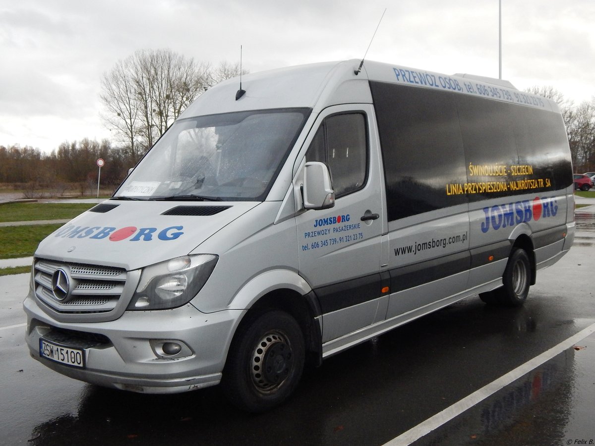 Mercedes Sprinter von Jomsborg aus Polen in Neubrandenburg. 