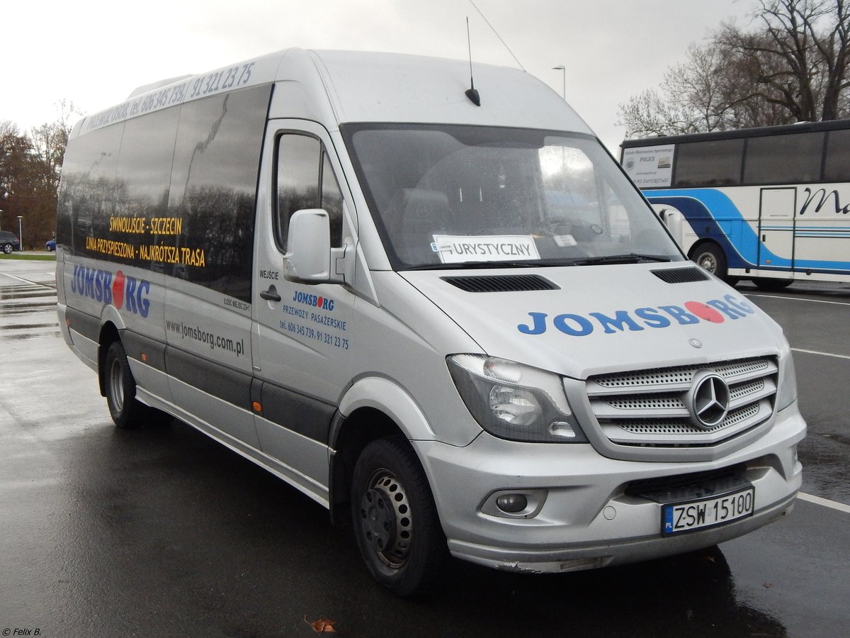 Mercedes Sprinter von Jomsborg aus Polen in Neubrandenburg. 