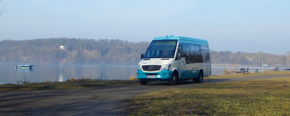 Mercedes Sprinter der Neubrandenburger Verkehrsbetriebe in Neubrandenburg. 