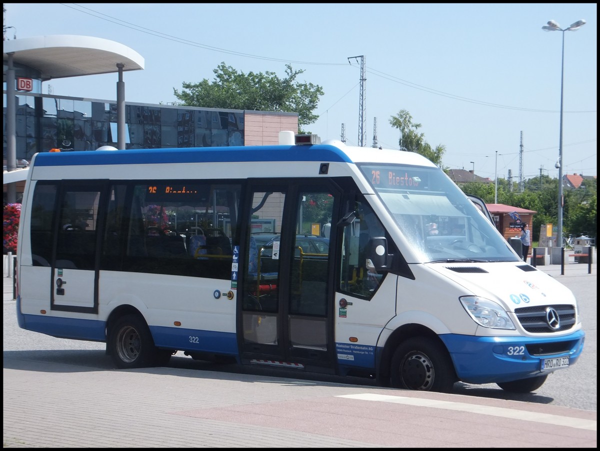 Mercedes Sprinter der Rostocker Straenbahn AG in Rostock.