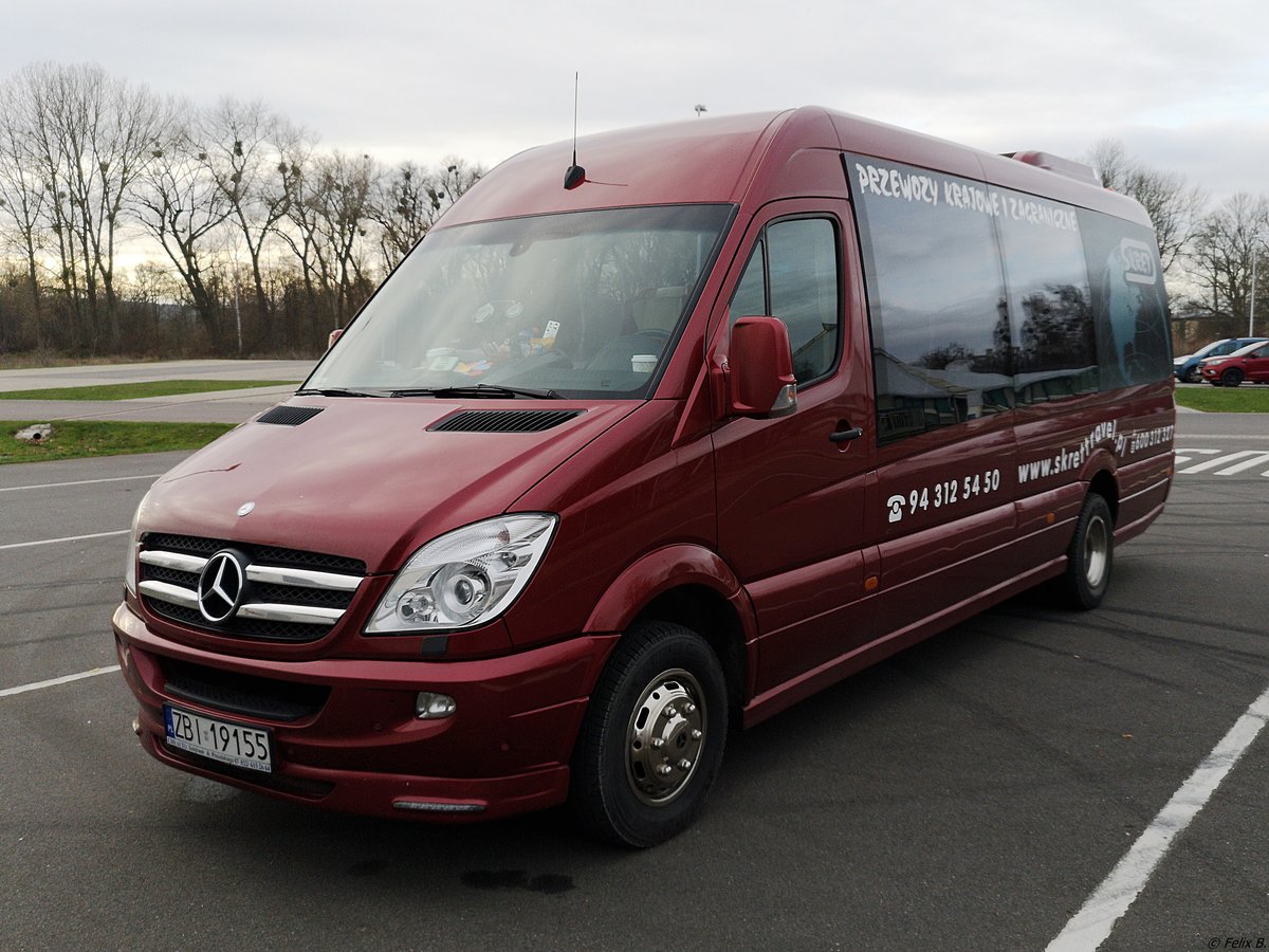 Mercedes Sprinter von Skret aus Polen in Neubrandenburg.