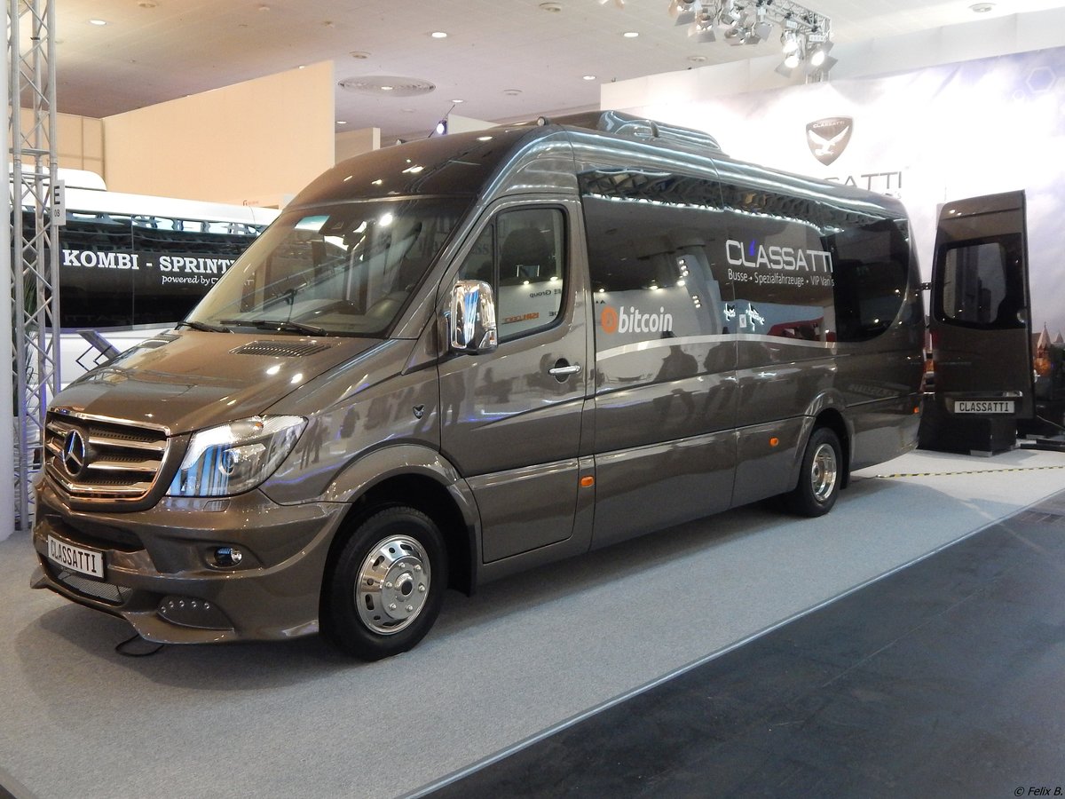 Mercedes Sprinter Vorführwagen mit Classatti Aufbau in Hannover auf der IAA.