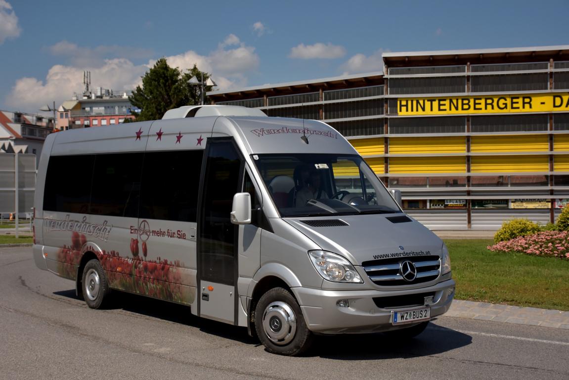 Mercedes Sprinter von Werderitsch Reisen aus sterreich 2018 in Krems gesehen.