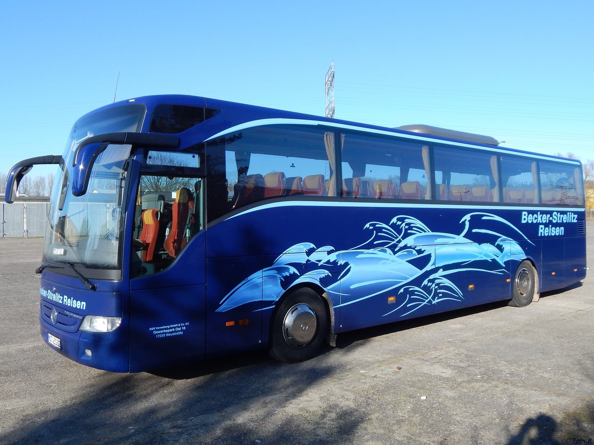 Mercedes Tourismo von Becker-Strelitz Reisen aus Deutschland in Neubrandenburg. 