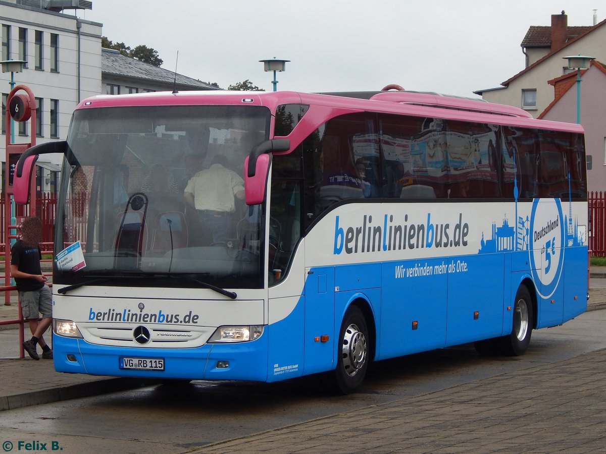 Mercedes Tourismo von BerlinLinienBus/URB in Neubrandenburg.