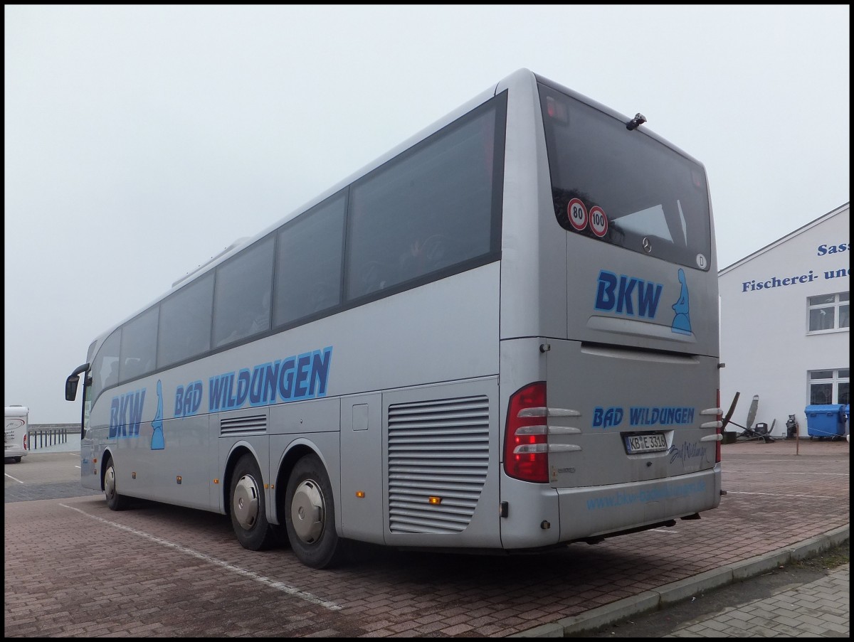 Mercedes Tourismo von BKW Bad Wildungen aus Deutschland im Stadthafen Sassnitz.