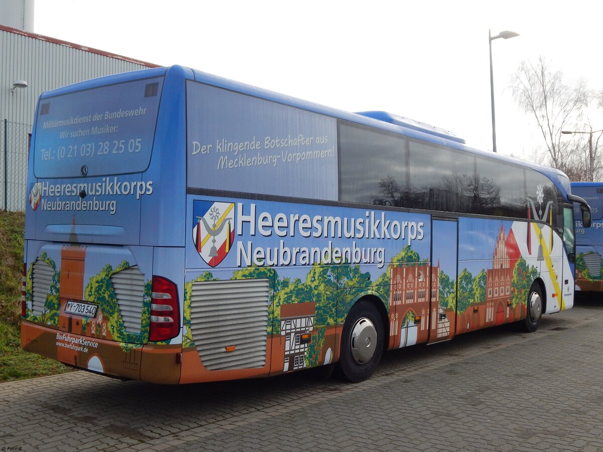 Mercedes Tourismo der Bundeswehr in Neubrandenburg. 