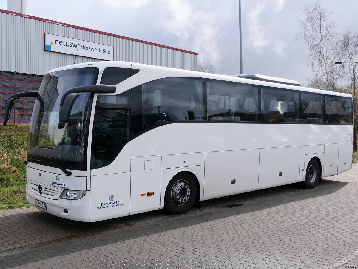 Mercedes Tourismo der Bundeswehr in Neubrandenburg.