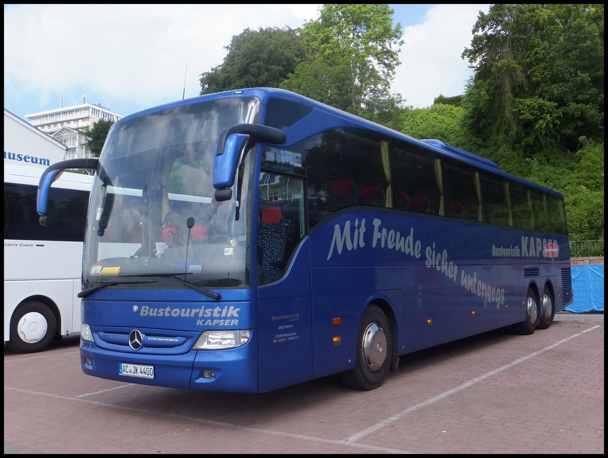 Mercedes Tourismo von Bustouristik Kapser aus Deutschland im Stadthafen Sassnitz.