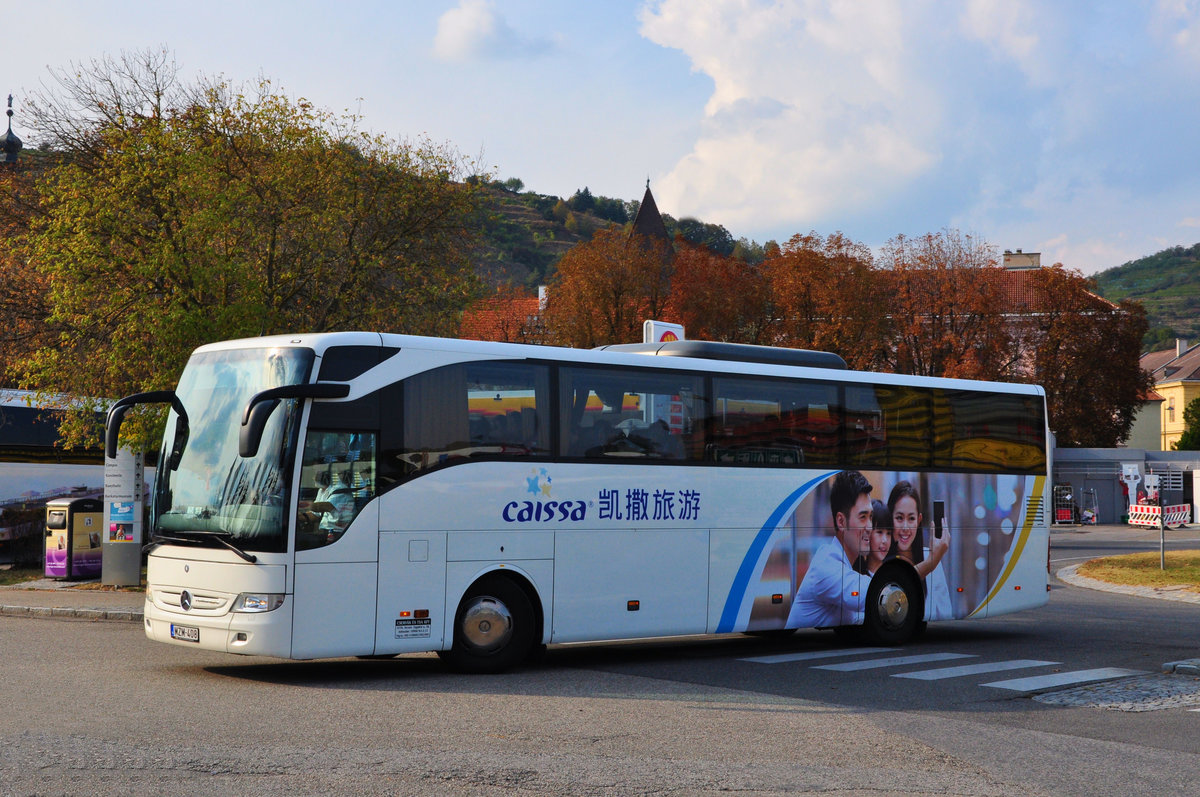 Mercedes Tourismo von CAISSA Reisen aus Ungarn in Krems.